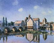 Alfred Sisley the moret bride in the sun oil painting